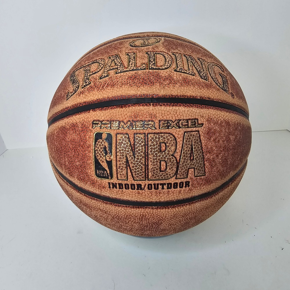 Spalding NBA Premier Excel Basketball Indoor Outdoor Composite Leather Brown
